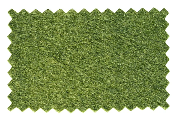 Green artificial synthetic grass meadow sample — Stock Photo, Image