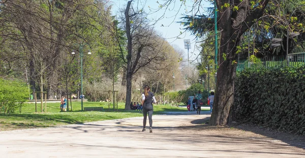 Parco sempione v Miláně — Stock fotografie