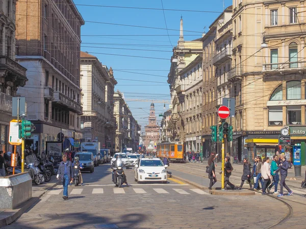Via Torino em Milão — Fotografia de Stock