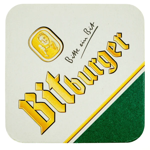 Beermat drink coaster isolated — Stock Photo, Image