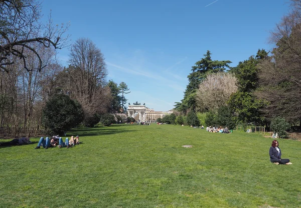 Parco Sempione em Milão — Fotografia de Stock