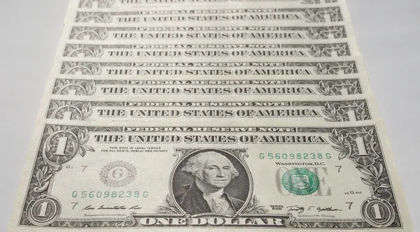 Dollar merkt op 1 Dollar — Stockfoto
