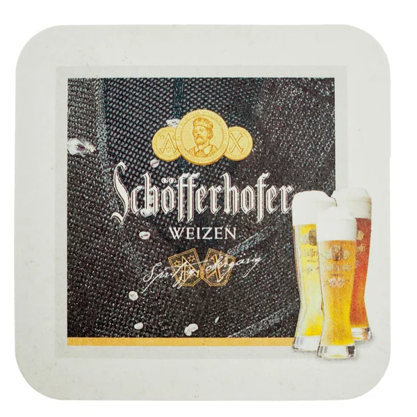 Beermat drink coaster isolated — Stock Photo, Image