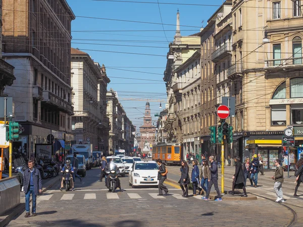 Via Torino em Milão — Fotografia de Stock