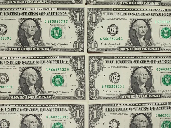 ドル 1 ドルをノートします。 — ストック写真