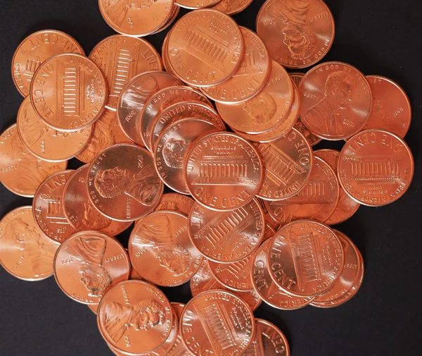 Doları 1 cent buğday kuruş kuruş paraları. — Stok fotoğraf