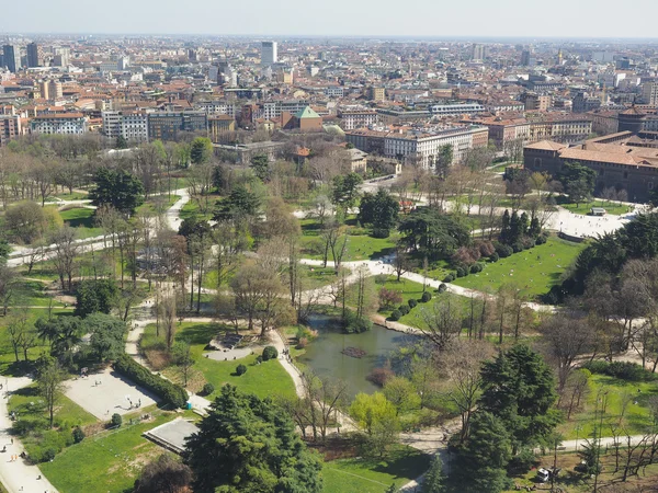 Milan vue aérienne — Photo