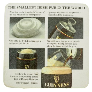 İzole Beermat içki coaster