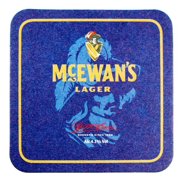 Beermat drik coaster isoleret - Stock-foto