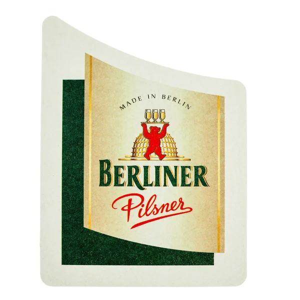 Beermat boisson sous-verre isolé — Photo