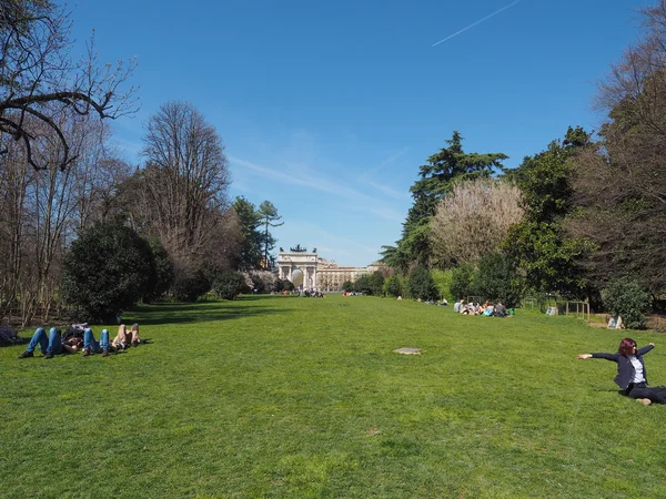 Parco Sempione a Milano — Foto Stock