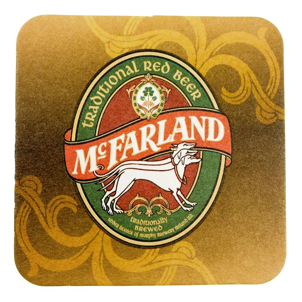 Beermat drink coaster isolated — Stock Photo, Image