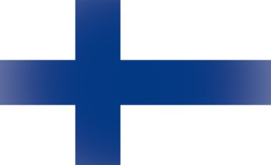 Flag of Finland vignetted clipart