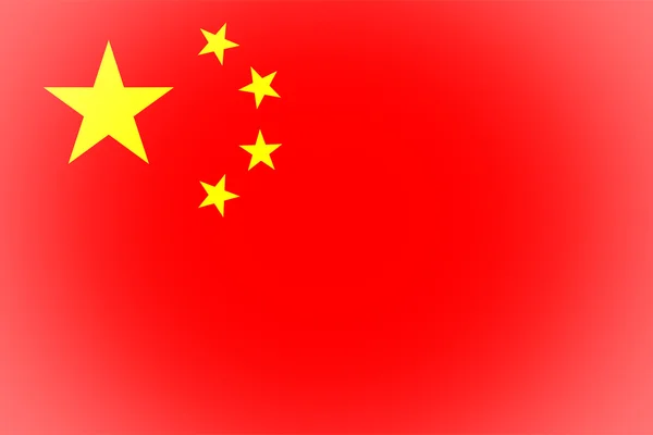 Flag of China vignetted — Stock Photo, Image