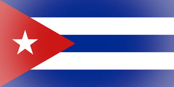 Vignetted キューバの旗 — ストック写真