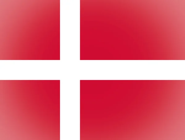 Flagge von Dänemark mit Vignetten versehen — Stockfoto