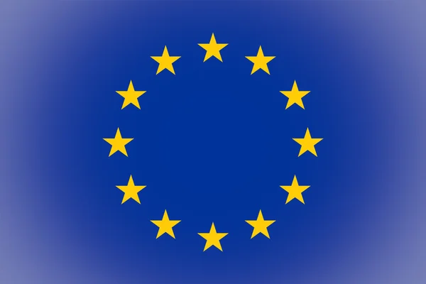 Прапор Європи vignetted — стокове фото
