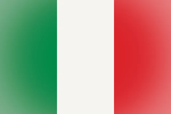 Виньетка с итальянским флагом — стоковое фото