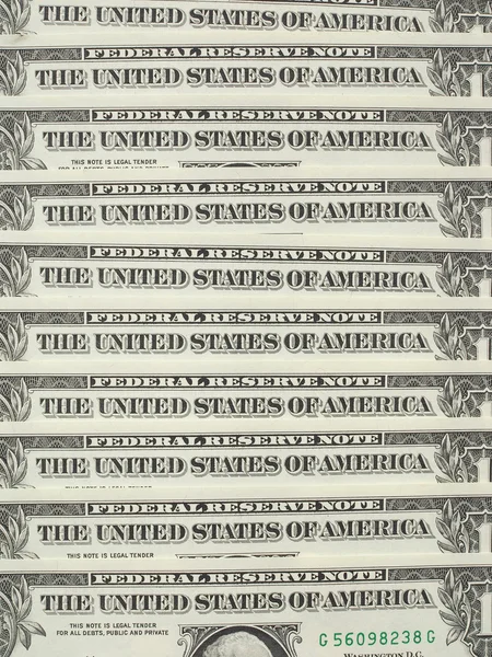 Dolaru poznámky 1 dolar — Stock fotografie