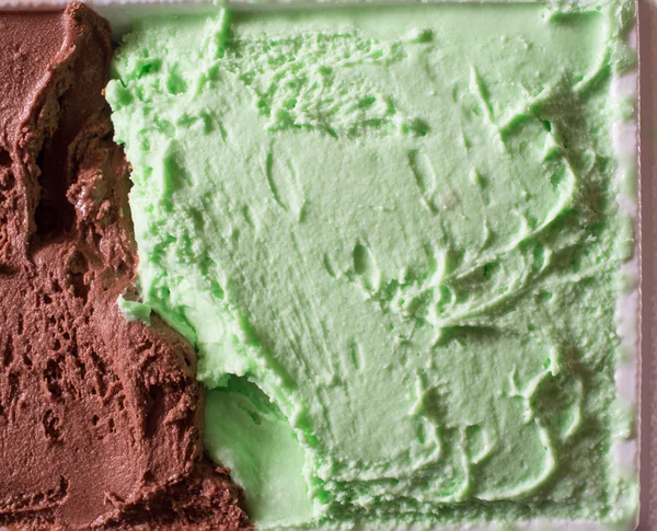 Шоколад и мятное мороженое — стоковое фото