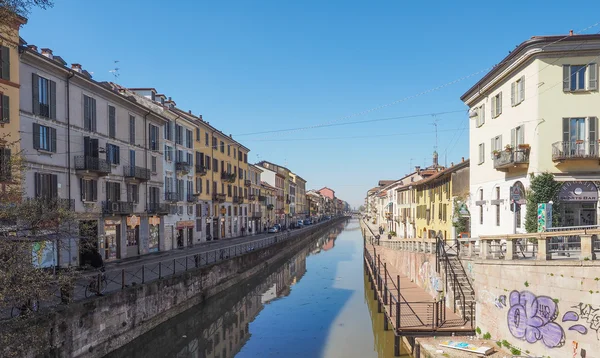 Naviglio grande Milano — Stockfoto