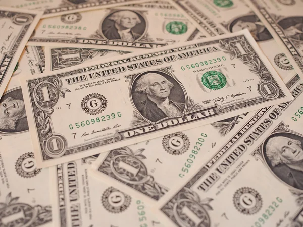 Billetes dólar 1 dólar — Foto de Stock