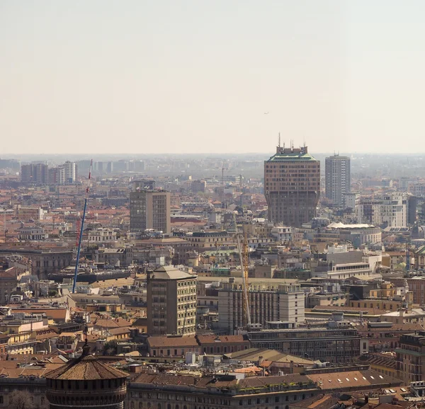 Letecký pohled na Milán — Stock fotografie