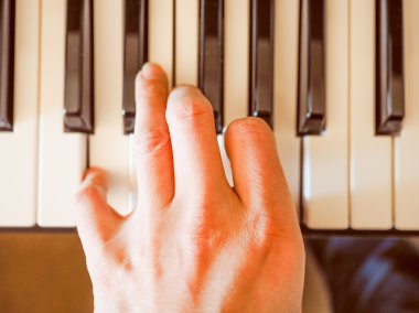 Retro görünüm Müzik klavye tuşları