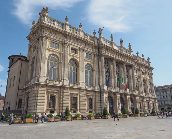 Piazza castello Turyn — Zdjęcie stockowe