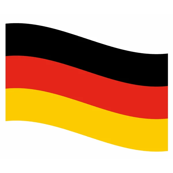 Germany flag rippled — Stock Photo, Image