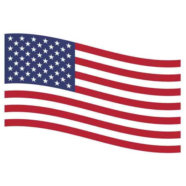 Bandera de Estados Unidos ondulada — Foto de Stock