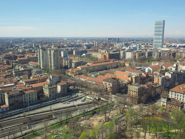 Luchtfoto van Milaan — Stockfoto