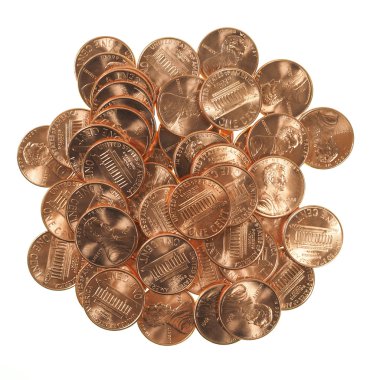 Doları 1 cent buğday kuruş kuruş paraları.