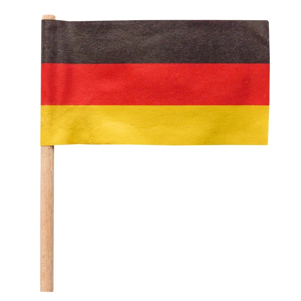 Deutschland-Fahne isoliert — Stockfoto