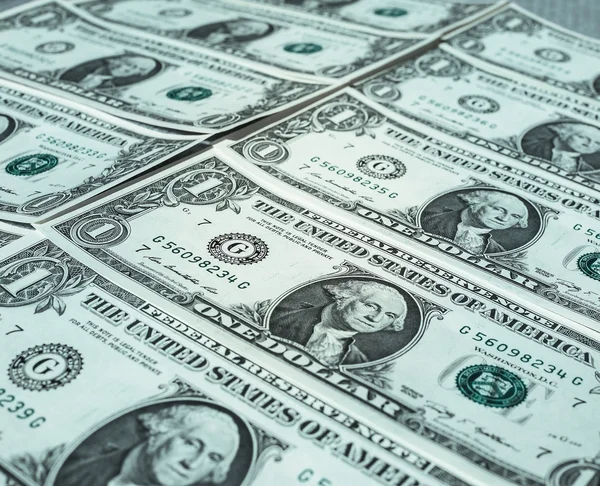 Notas de dólar 1 dólar — Fotografia de Stock