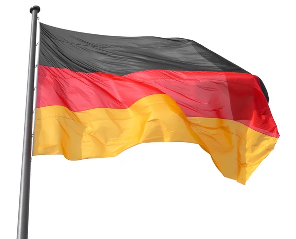 Duitsland vlag geïsoleerd — Stockfoto
