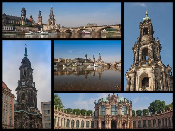 Dresden landmarks collage — Stock Photo, Image