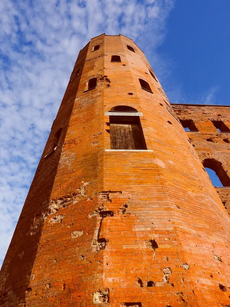 Ретро Torri Палатін Турин — стокове фото