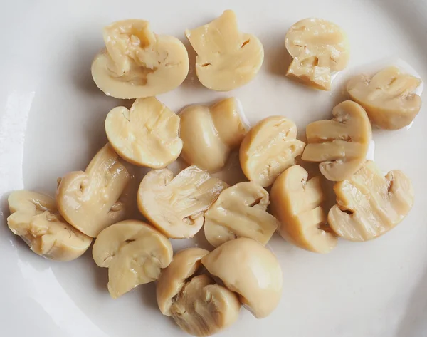 Prato de cogumelo champignon — Fotografia de Stock