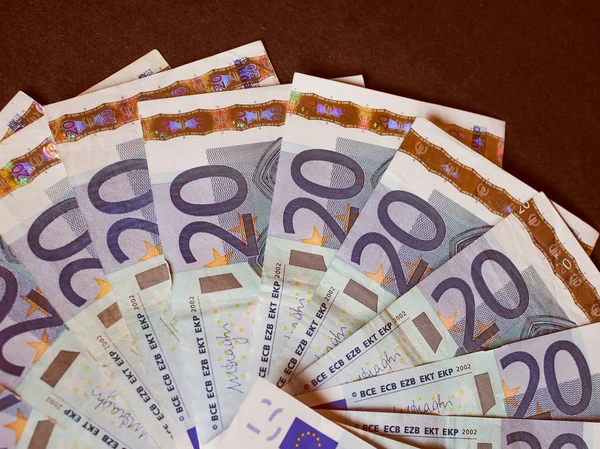 Billets de banque Euro look rétro — Photo