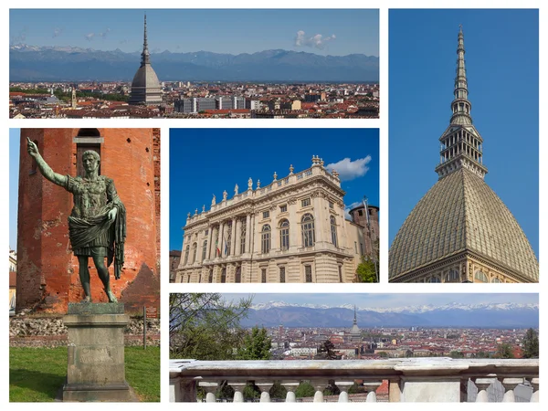 Turin landmarks collage — Stock Photo, Image