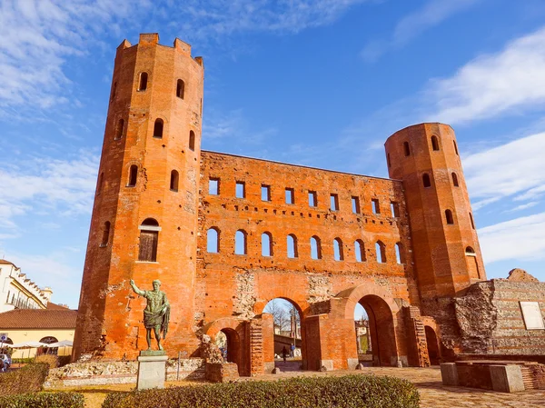 Retro kijken torri Palatijnse Turijn — Stockfoto