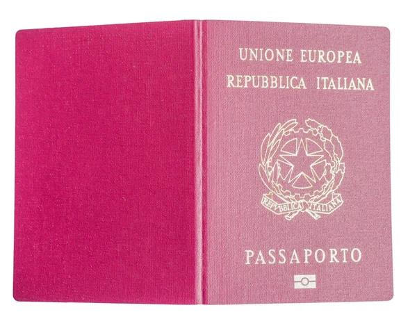 Passaporte italiano — Fotografia de Stock