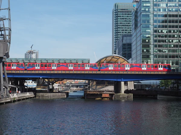 Train DLR à Londres — Photo