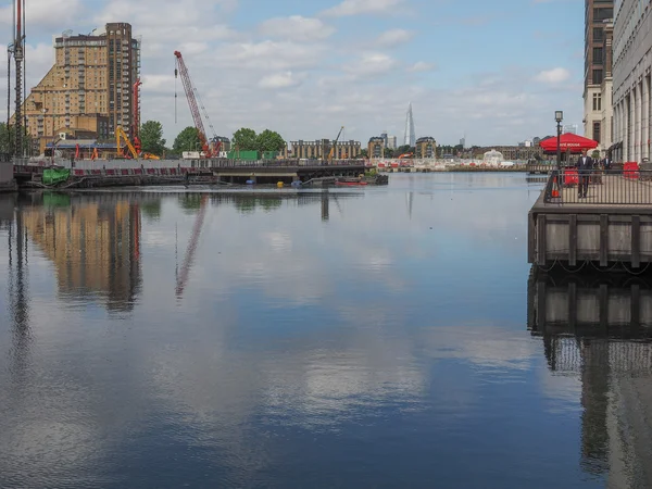 Canary wharf w Londynie — Zdjęcie stockowe