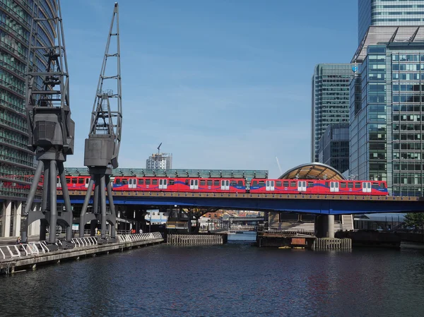 DLR train in London — Stock Photo, Image