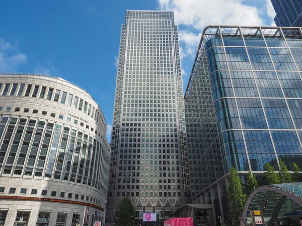 Canary wharf v Londýně — Stock fotografie