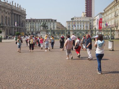 People visiting Turin