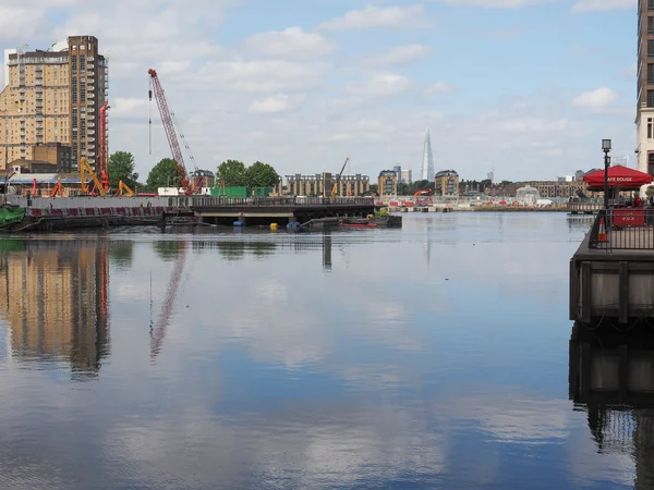 Canary wharf in Londen — Stockfoto