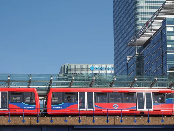 Train DLR à Londres — Photo